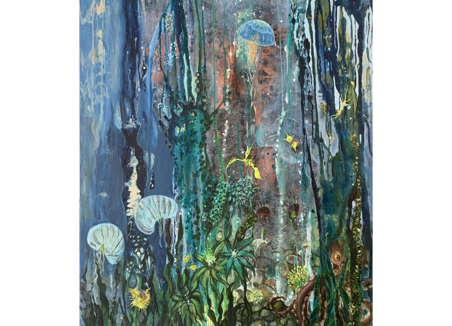 Kunstwerk am Fischmarkt - Anke Balasus - Tiefblau