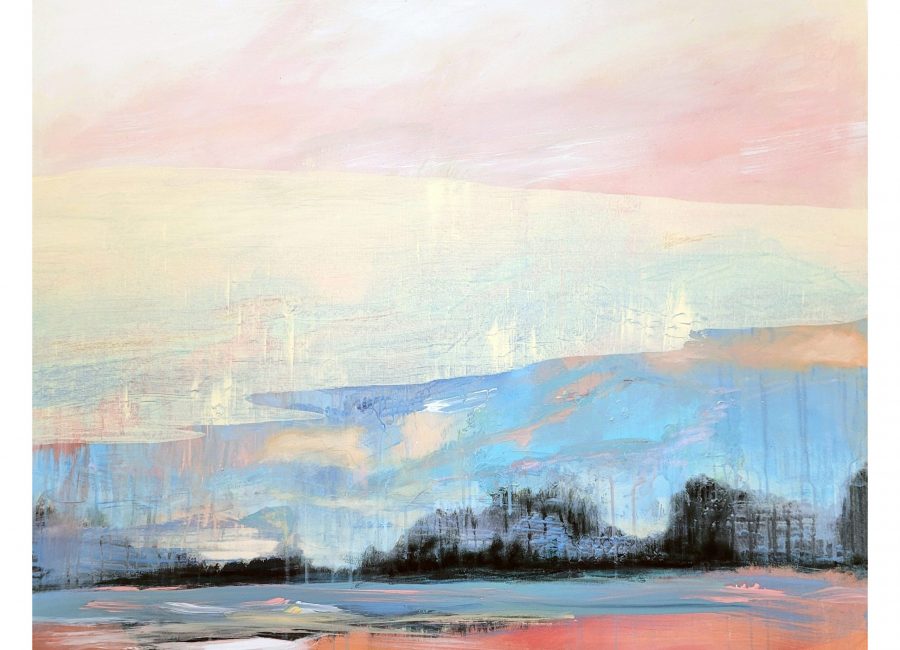 Petra Kost: Feel good80 x 100 cm, Acrylic and oil on canvas ( 2025 )